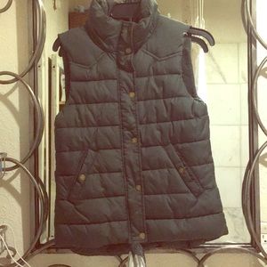 Green winter vest